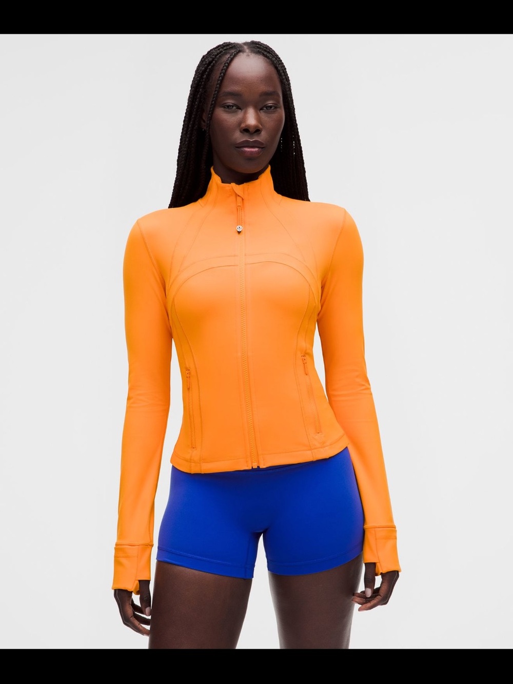 Lululemon Define Cropped Jacket Nulu Citrus Sizzle Size 8 NWT